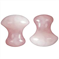 Coil.c 2pcs Piedras para Masaje- Facial Masaje Piedra Masajeador Anti Aging Belleza Natural Dispositivo Herramienta…